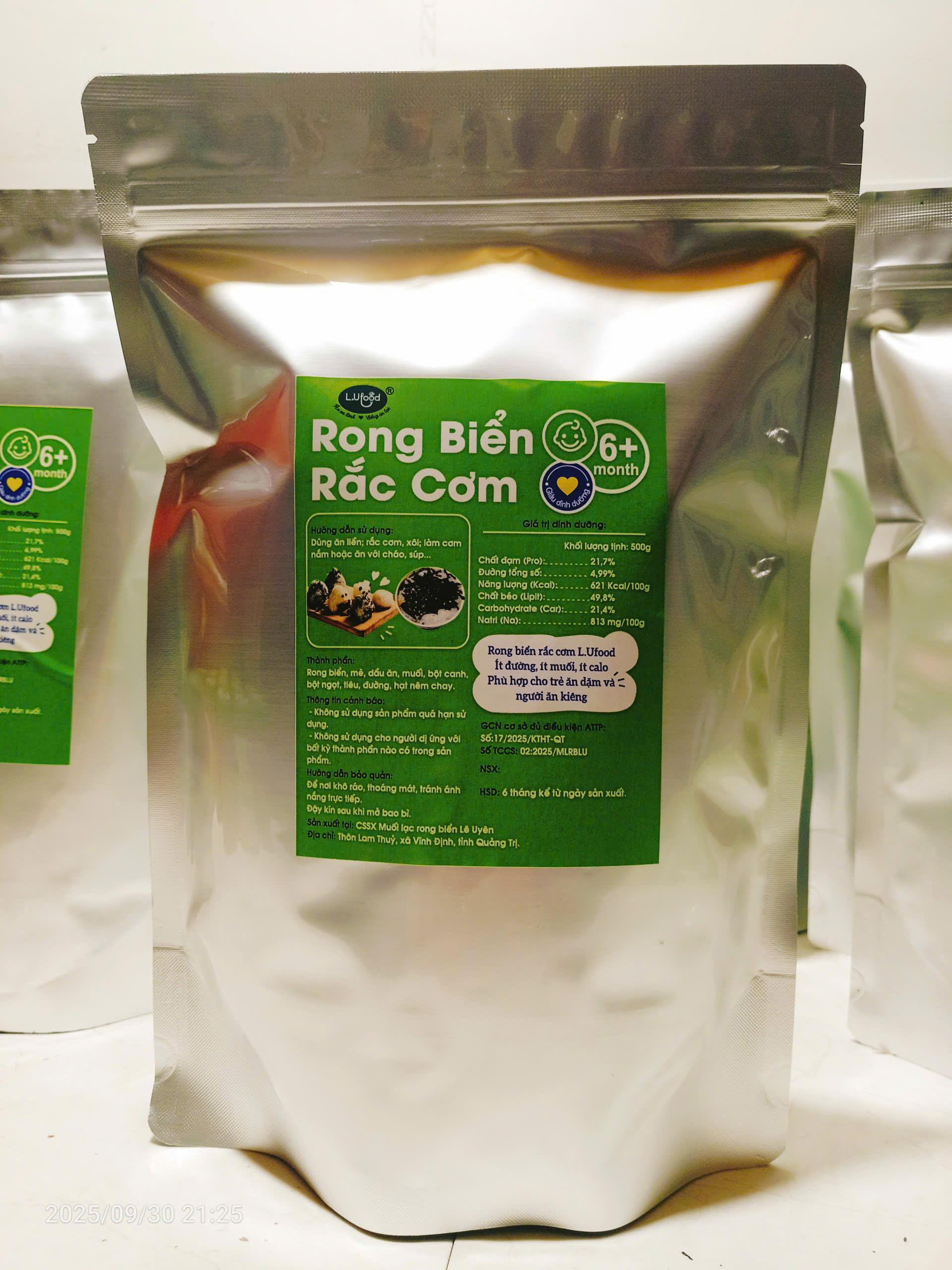 •	Rong Biển Rắc Cơm 500g – Giá Sỉ – Thuần Chay Không gắt dầu - ảnh chính