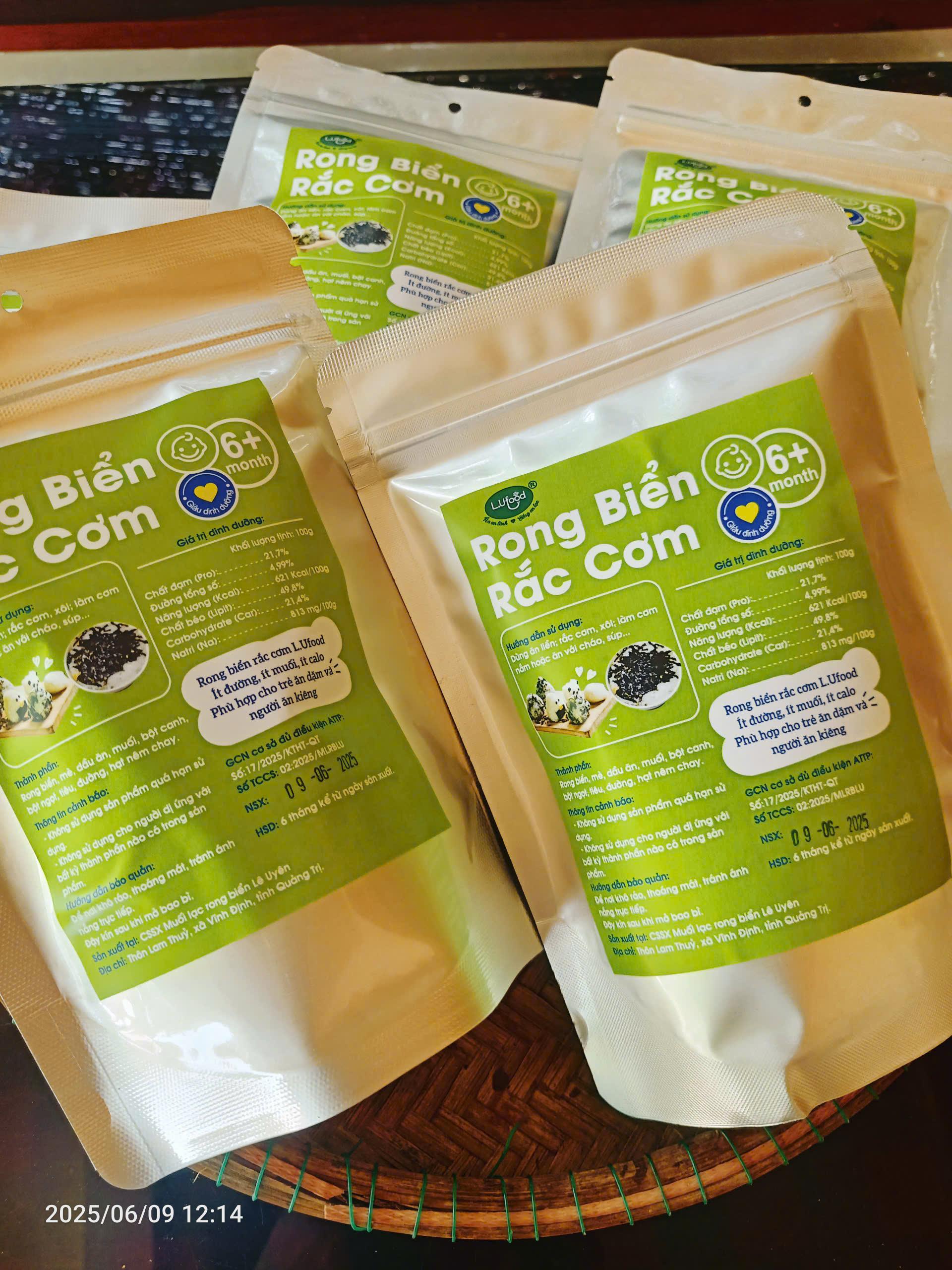 •	Rong Biển Rắc Cơm Lê Uyên 100g – Giòn Tự Nhiên – Ít đường, ít muối - ảnh chính